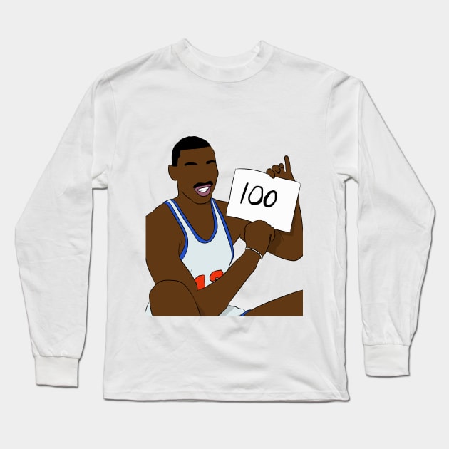 Wilt Chamberlain Long Sleeve T-Shirt by SickSticksCo